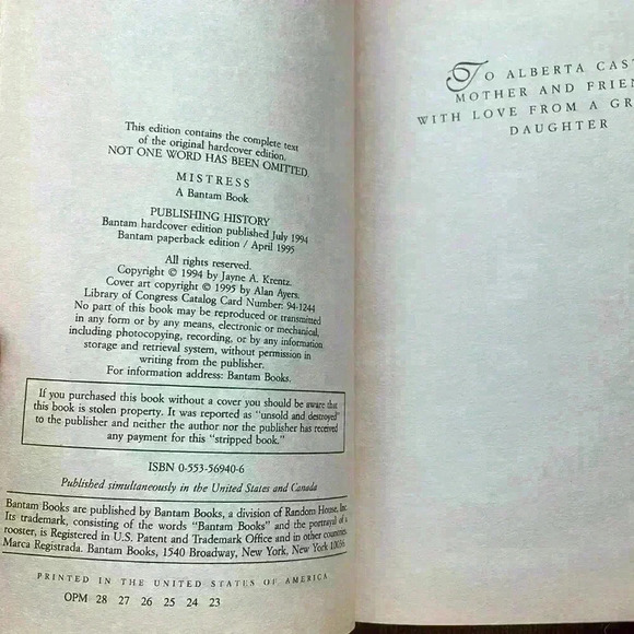 Amanda Quick Mistress - Picture 2 of 5